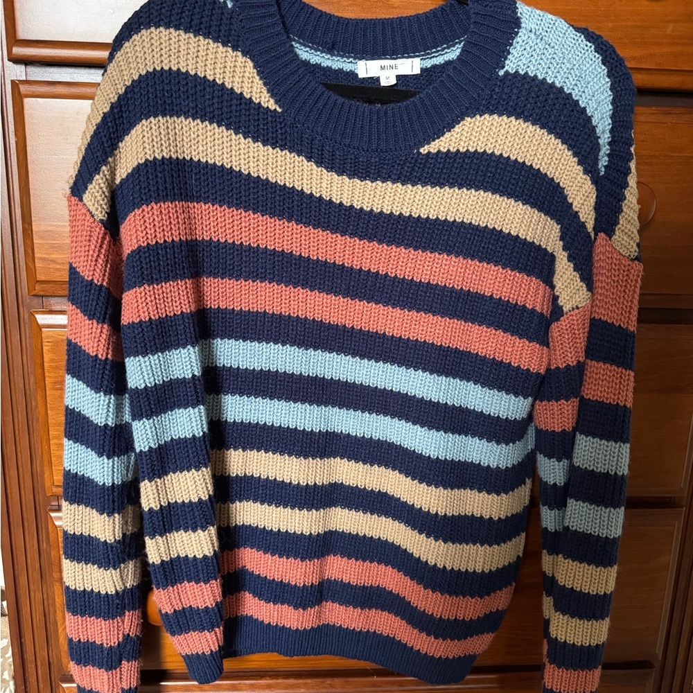 Mine Pink Striped Sweater